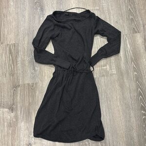 Prana Grey Gray Thinner Sweater Dress, Small EUC